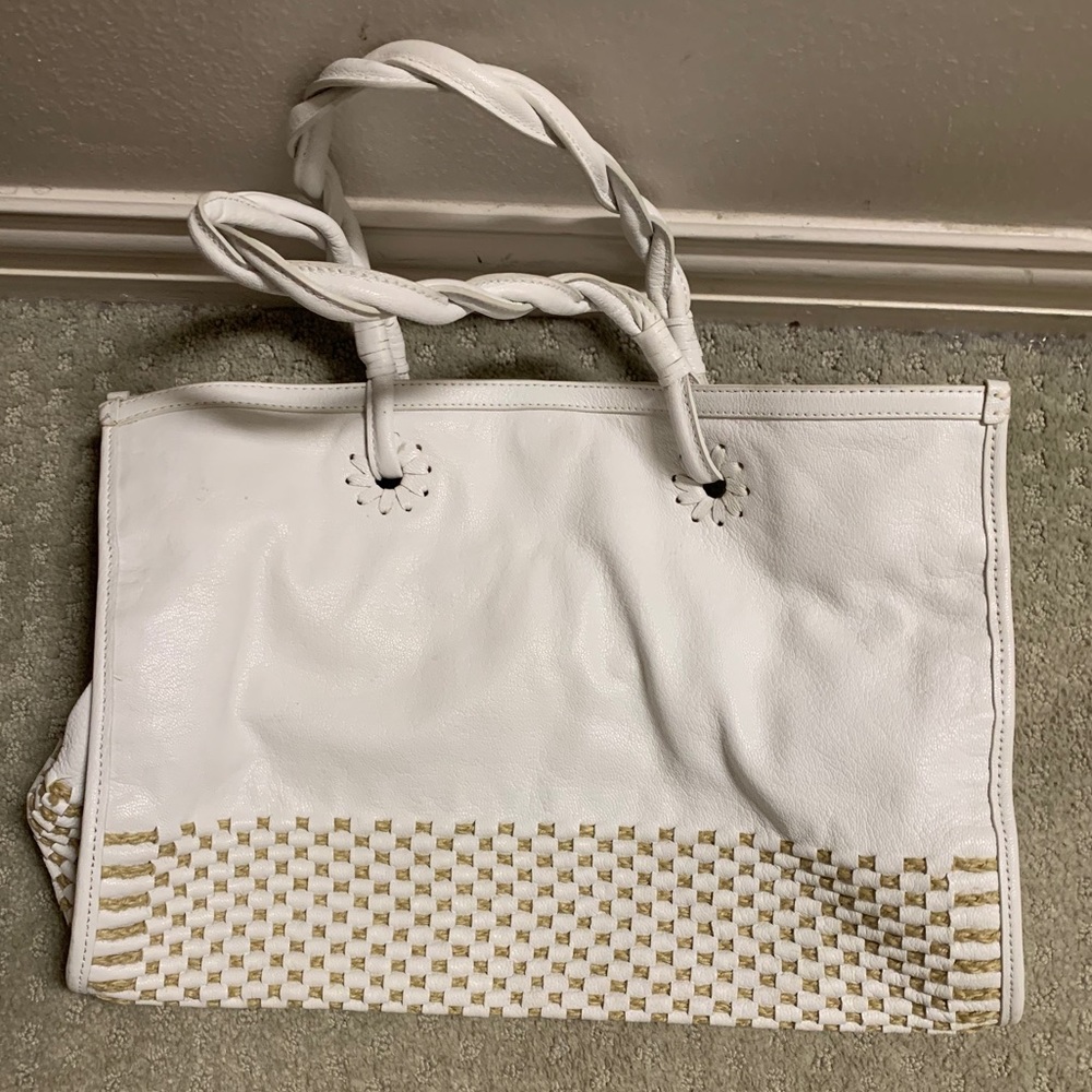 White Jack Rogers Tote Bag Purse